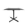 Gartentisch 'Acaplan' klappbar Stahl/HPL anthrazit 80 x 80 x 74 cm