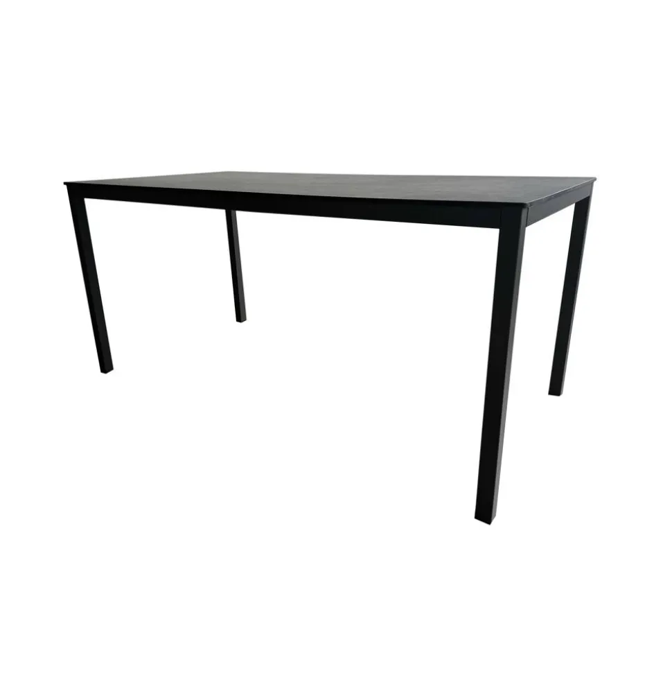 Gartentisch 'Acaplan' Stahl/HPL anthrazit 160 x 80 x 74 cm