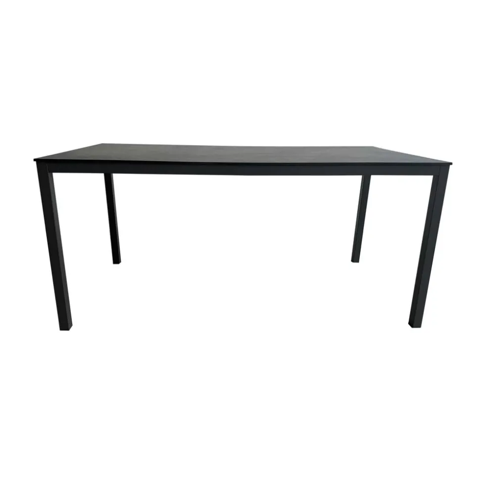 Gartentisch 'Acaplan' Stahl/HPL anthrazit 160 x 80 x 74 cm