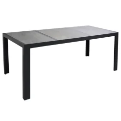 Gartentisch 'Chiara' Aluminium/Keramik 90 x 74 x 195 cm