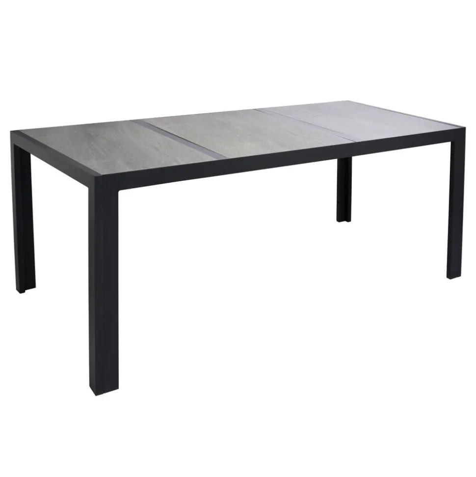 Gartentisch 'Chiara' Aluminium/Keramik 90 x 74 x 195 cm