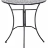 Gartentisch 'Como' Stahl/Keramik 35,5 x 71 x 70 cm