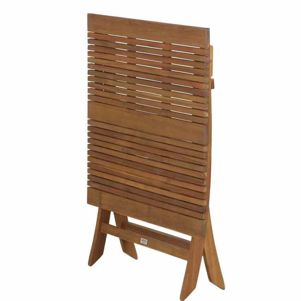 Gartentisch 'Falun' klappbar Akazienholz 80 x 74 x 80 cm