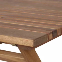 Gartentisch 'Falun' klappbar Akazienholz 80 x 74 x 80 cm