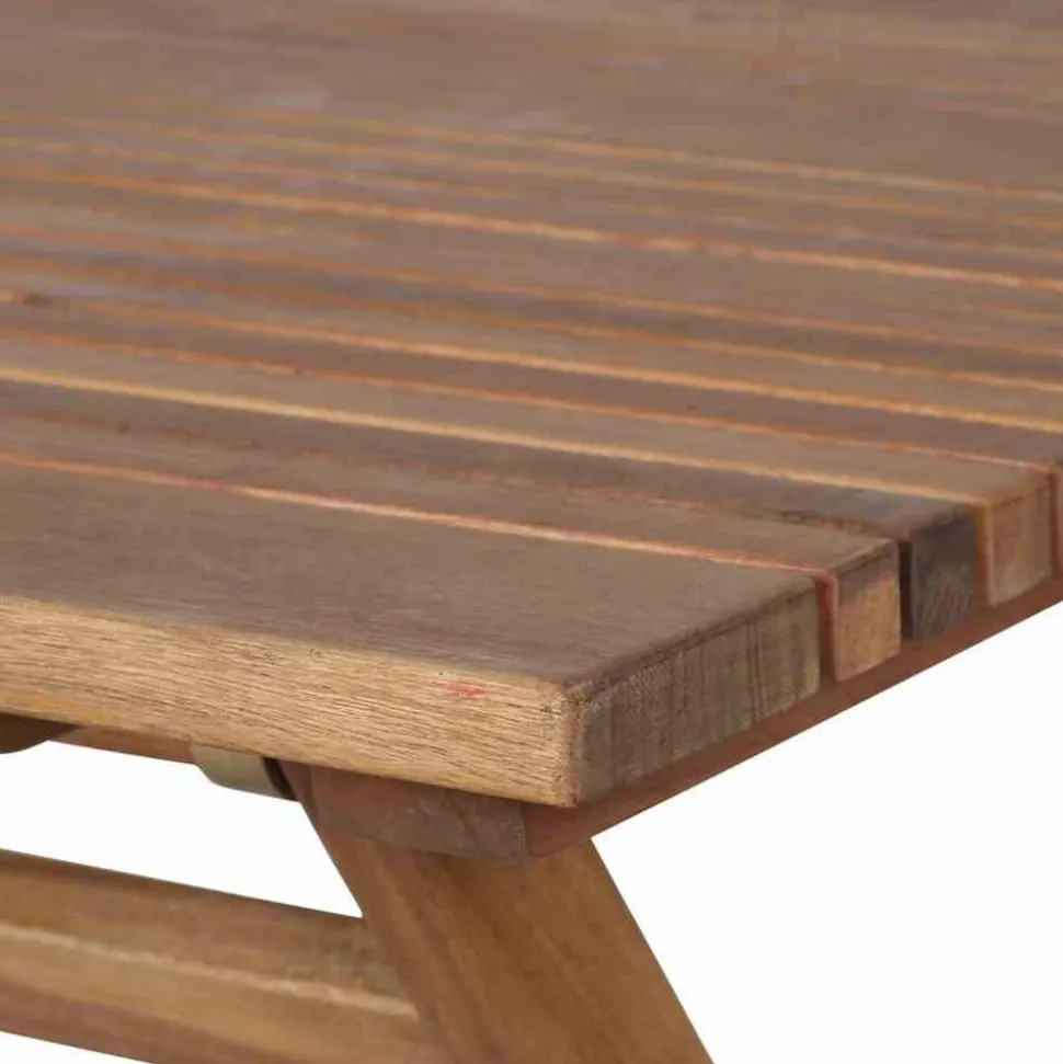 Gartentisch 'Falun' klappbar Akazienholz 80 x 74 x 80 cm