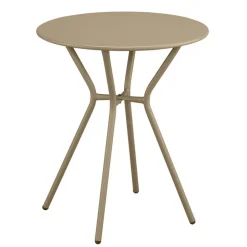 Gartentisch 'Frida' Stahl beige Ø 60 x 71 cm