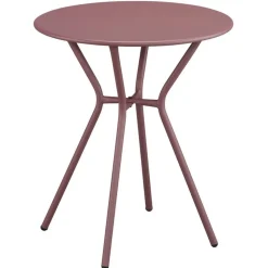 Gartentisch 'Frida' Stahl rot Ø 60 x 71 cm