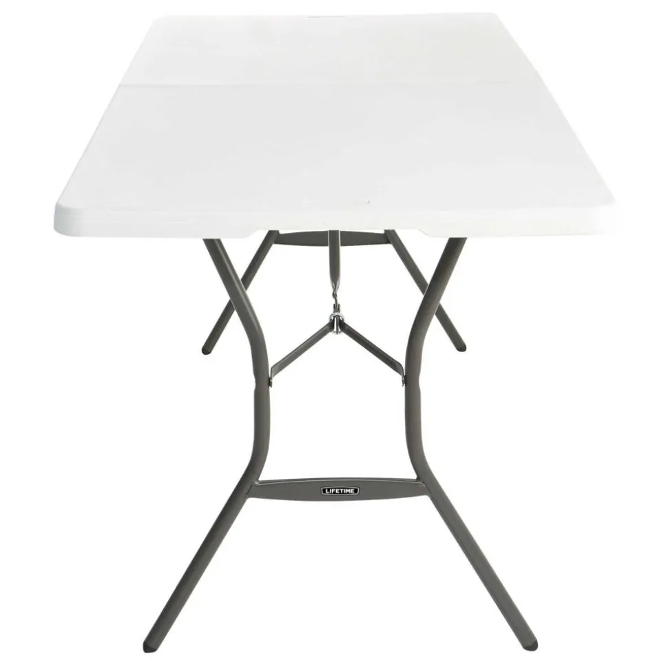 Gartentisch klappbar Stahl/Kunststoff 76 x 74 x 183 cm