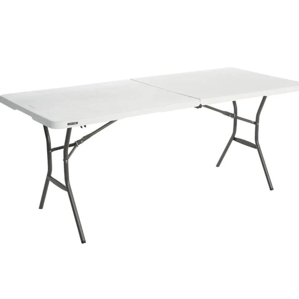 Gartentisch klappbar Stahl/Kunststoff 76 x 74 x 183 cm
