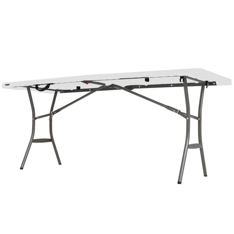 Gartentisch klappbar Stahl/Kunststoff 76 x 74 x 183 cm