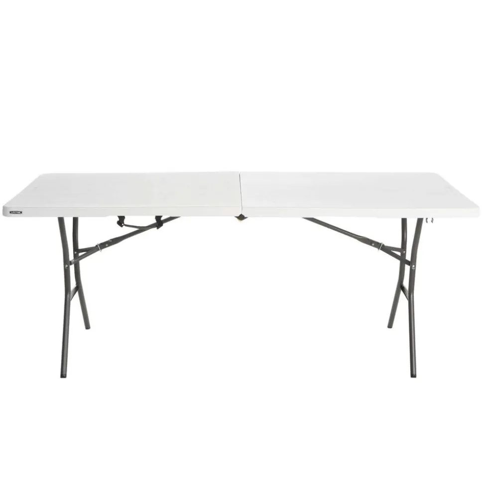 Gartentisch klappbar Stahl/Kunststoff 76 x 74 x 183 cm