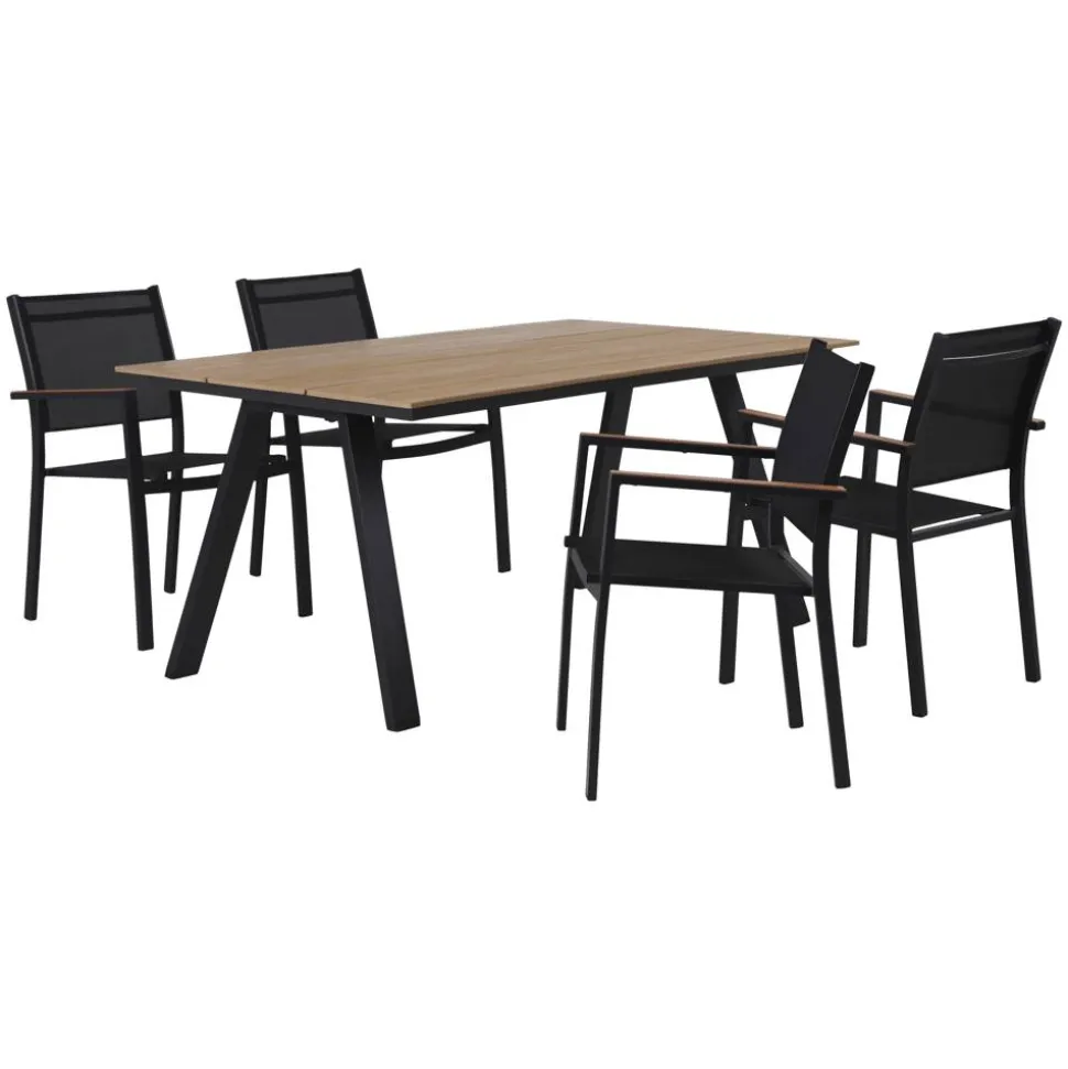 Gartentisch 'Lana' Aluminkum/Polywood 100 x 74 x 160 cm