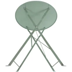 Gartentisch 'Nika' klappbar Stahl grün Ø 60 x 70 cm