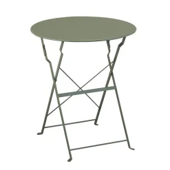 Gartentisch 'Nika' klappbar Stahl grün Ø 60 x 70 cm