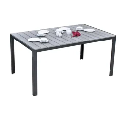 Gartentisch 'Olivia' Aluminium 90 x 72 x 150 cm