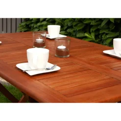 Gartentisch 'Orlando' klappbar Eukalyptusholz 120 x 70 x 74 cm