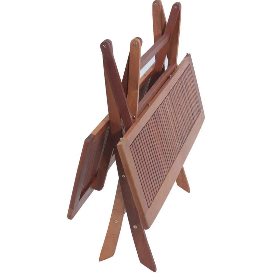 Gartentisch 'Orlando' klappbar Eukalyptusholz 120 x 70 x 74 cm