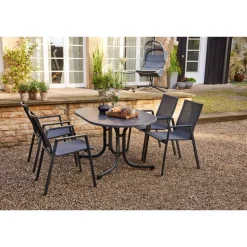 Gartentisch 'Paco' klappbar Stahl 90 x 70 x 138 cm