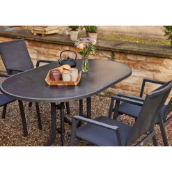 Gartentisch 'Paco' klappbar Stahl 90 x 70 x 138 cm