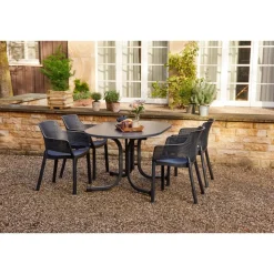 Gartentisch 'Paco' klappbar Stahl 90 x 70 x 138 cm