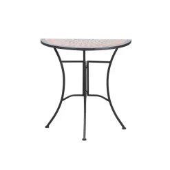 Gartentisch 'Prato' Stahl/Keramik 35 x 71 x 70 cm