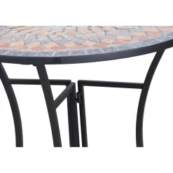 Gartentisch 'Prato' Stahl/Keramik 35 x 71 x 70 cm