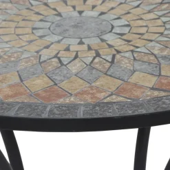 Gartentisch 'Prato' Stahl/Keramik Ø 70 x 69,5 cm
