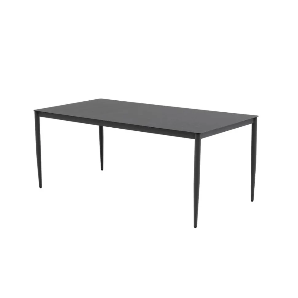 Gartentisch 'Silvie' Stahl/Glas 180 x 90 x 72 cm