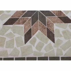 Gartentisch 'Stella' klappbar Stahl/Keramik 68 x 60 x 41 cm