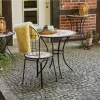 Gartentisch 'Stella' Stahl/Keramik Ø 70 x 71 cm