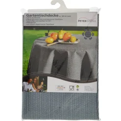 Gartentischdecke "Paspel" PVC silbergrau Ø 160 cm