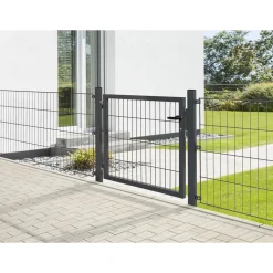 Gartentor 'Bent Easy' Stahl anthrazit 100 x 80 cm