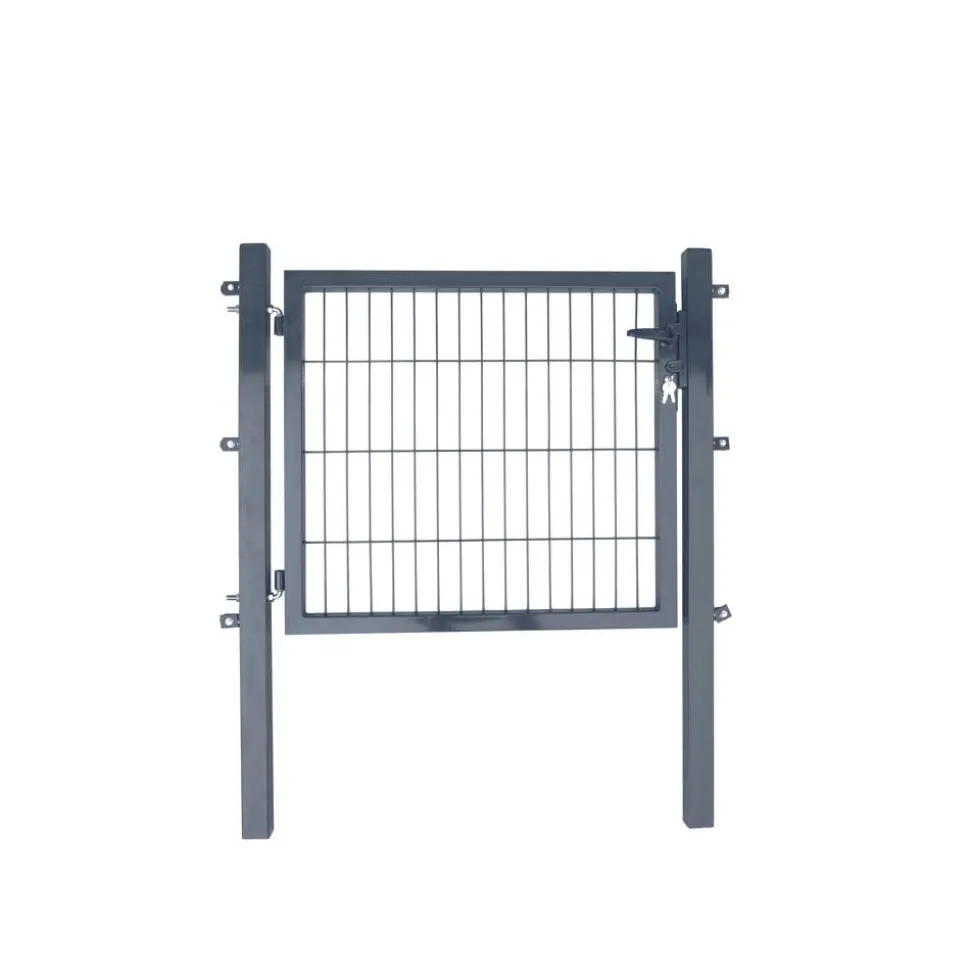 Gartentor 'Bent' Stahl anthrazit 100 x 80 cm