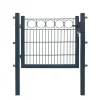 Gartentor 'Exclusive' anthrazit 100 x 80 cm, mit Ringdekor