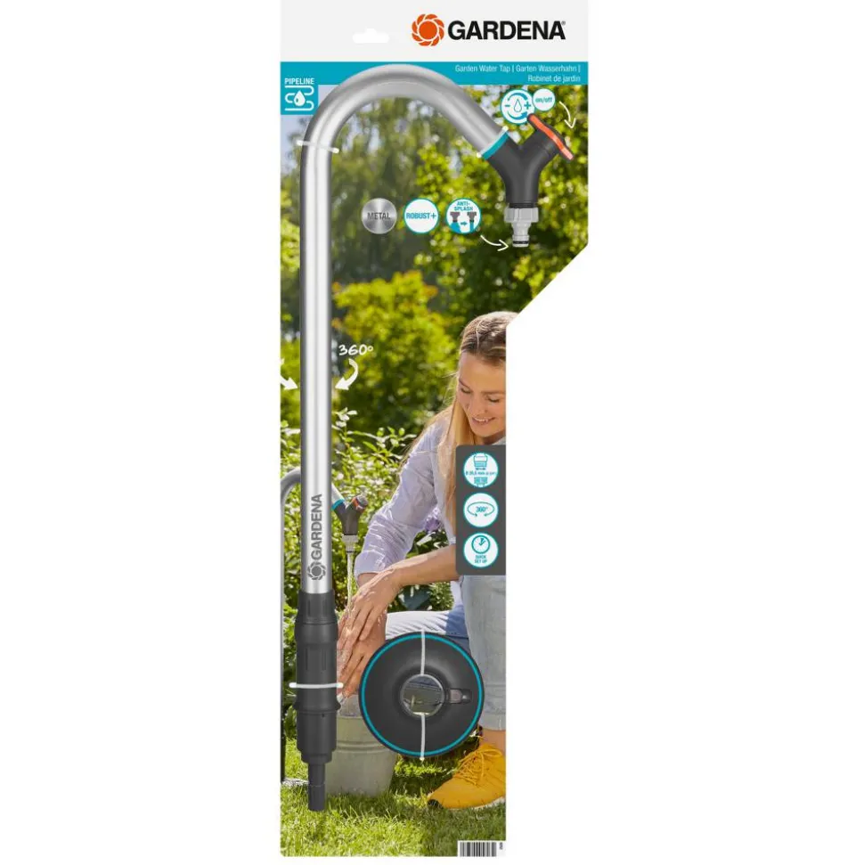 Garten-Wasserhahn 'Pipeline' 19 mm (3/4") Aluminium