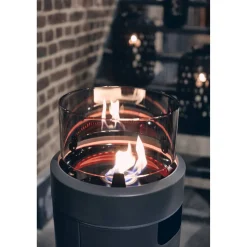 Gas-Feuerstelle 'Nova LED L' grau Ø 36 x 102 cm