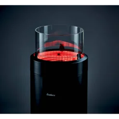 Gas-Feuerstelle 'Nova LED L' mit Schutzhülle, schwarz, Ø 36 x 102 cm