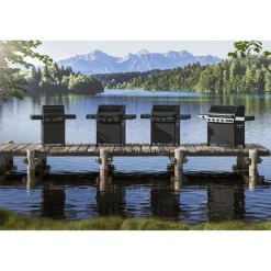 Gasgrill 'Allflame Prime 4' schwarz 138 x 118 x 61 cm