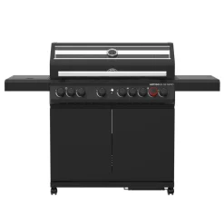Gasgrill 'Artiso G6-SB Nero' schwarz 158 x 114,5 x 53 cm