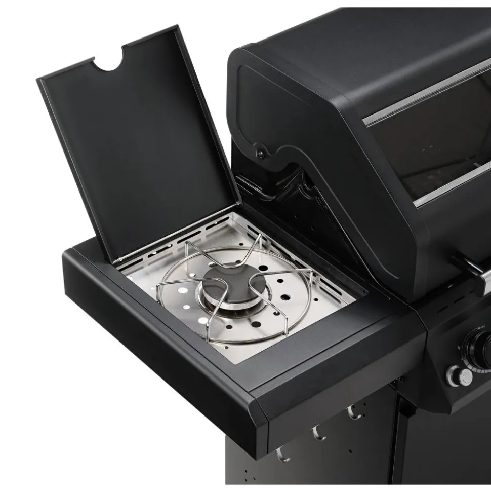 Gasgrill 'Artiso G4-SB Nero' schwarz 139 x 114,5 x 53 cm