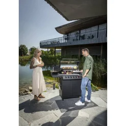 Gasgrill 'Artiso G4-SB Nero' schwarz 139 x 114,5 x 53 cm