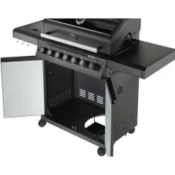 Gasgrill 'Artiso G4-SB Nero' schwarz 139 x 114,5 x 53 cm