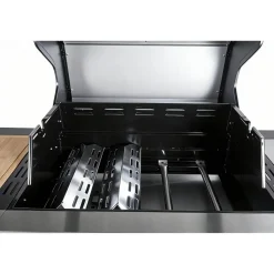 Gasgrill 'Augusta' silbern 4+1 Brenner 17 kW 150,5 x 116,5 x 58 cm