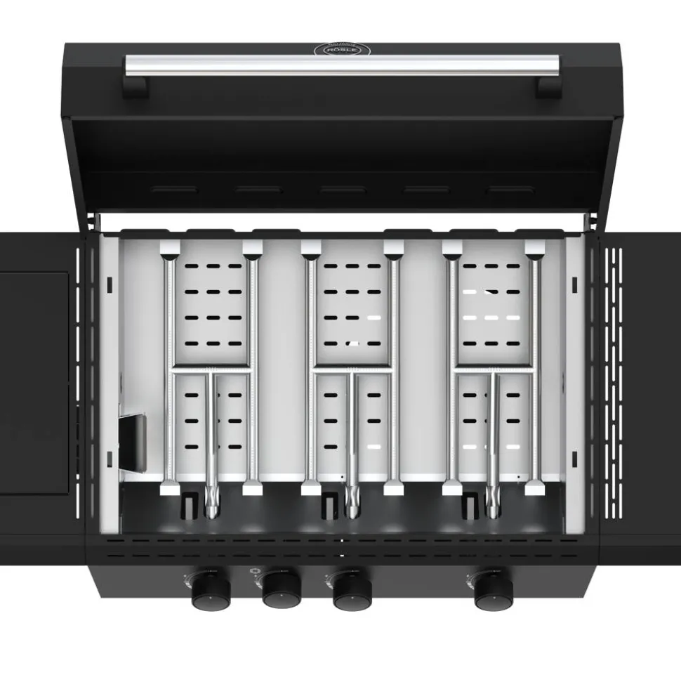 Gasgrill 'BBQ Plancha Artiso G3-PL Nero' schwarz 139,5 x 59,2 x 101,9 cm