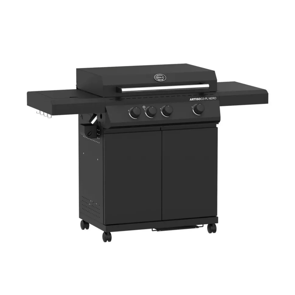 Gasgrill 'BBQ Plancha Artiso G3-PL Nero' schwarz 139,5 x 59,2 x 101,9 cm