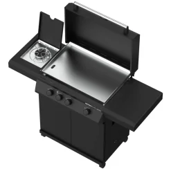 Gasgrill 'BBQ Plancha Artiso G3-PL Nero' schwarz 139,5 x 59,2 x 101,9 cm
