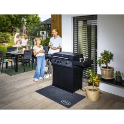 Gasgrill 'BBQ Plancha Artiso G3-PL Nero' schwarz 139,5 x 59,2 x 101,9 cm