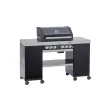 Gasgrill 'BBQ-Island Videro G4-SL Vario+' schwarz 154 x 118 x 60 cm