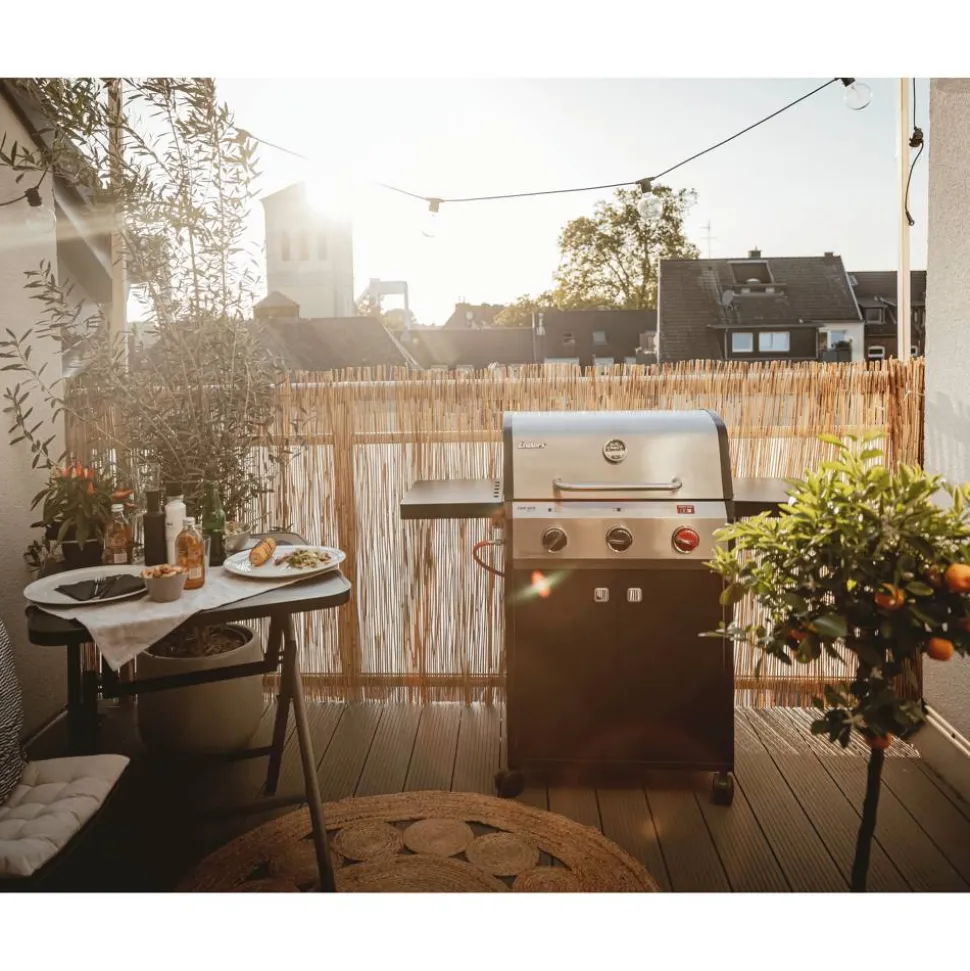Gasgrill 'Chicago Next 3 R Turbo' schwarz 124 x 108 x 51 cm