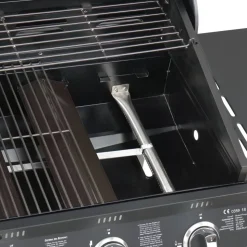 Gasgrill 'Columbus' schwarz 107,5 x 117,5 x 58,5 cm